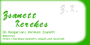 zsanett kerekes business card